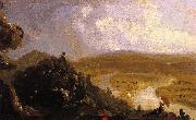 Thomas Cole Sketch for 'View from Mount Holyoke,  Northampton,Massachusetts, after a Thunderstorm oil on canvas